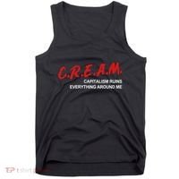 C.R.E.A.M Capitalism Ruins Everything Around Me Funny Tank Top thumb 0