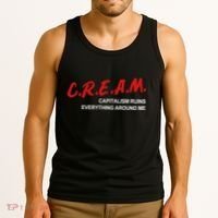 C.R.E.A.M Capitalism Ruins Everything Around Me Funny Tank Top thumb 3