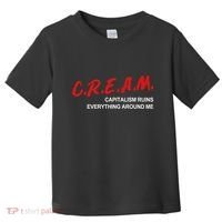 C.R.E.A.M Capitalism Ruins Everything Around Me Funny Toddler T-Shirt thumb 0