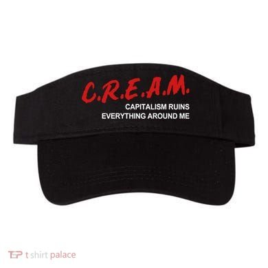 C.R.E.A.M Capitalism Ruins Everything Around Me Funny Visor