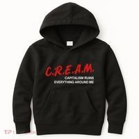 C.R.E.A.M Capitalism Ruins Everything Around Me Funny Kids Hoodie thumb 0