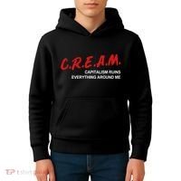 C.R.E.A.M Capitalism Ruins Everything Around Me Funny Kids Hoodie thumb 4