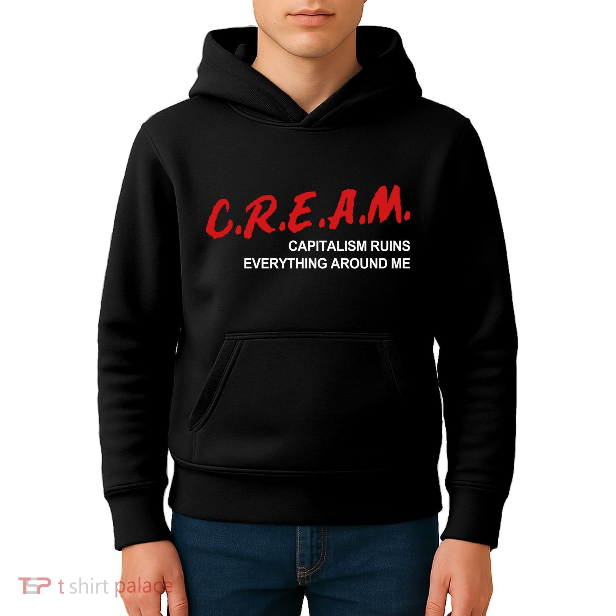 C.R.E.A.M Capitalism Ruins Everything Around Me Funny Kids Hoodie