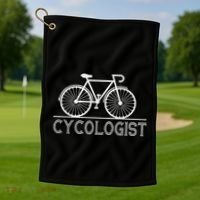 Cycologist Cyclist Road Bike Golf Towel thumb 1
