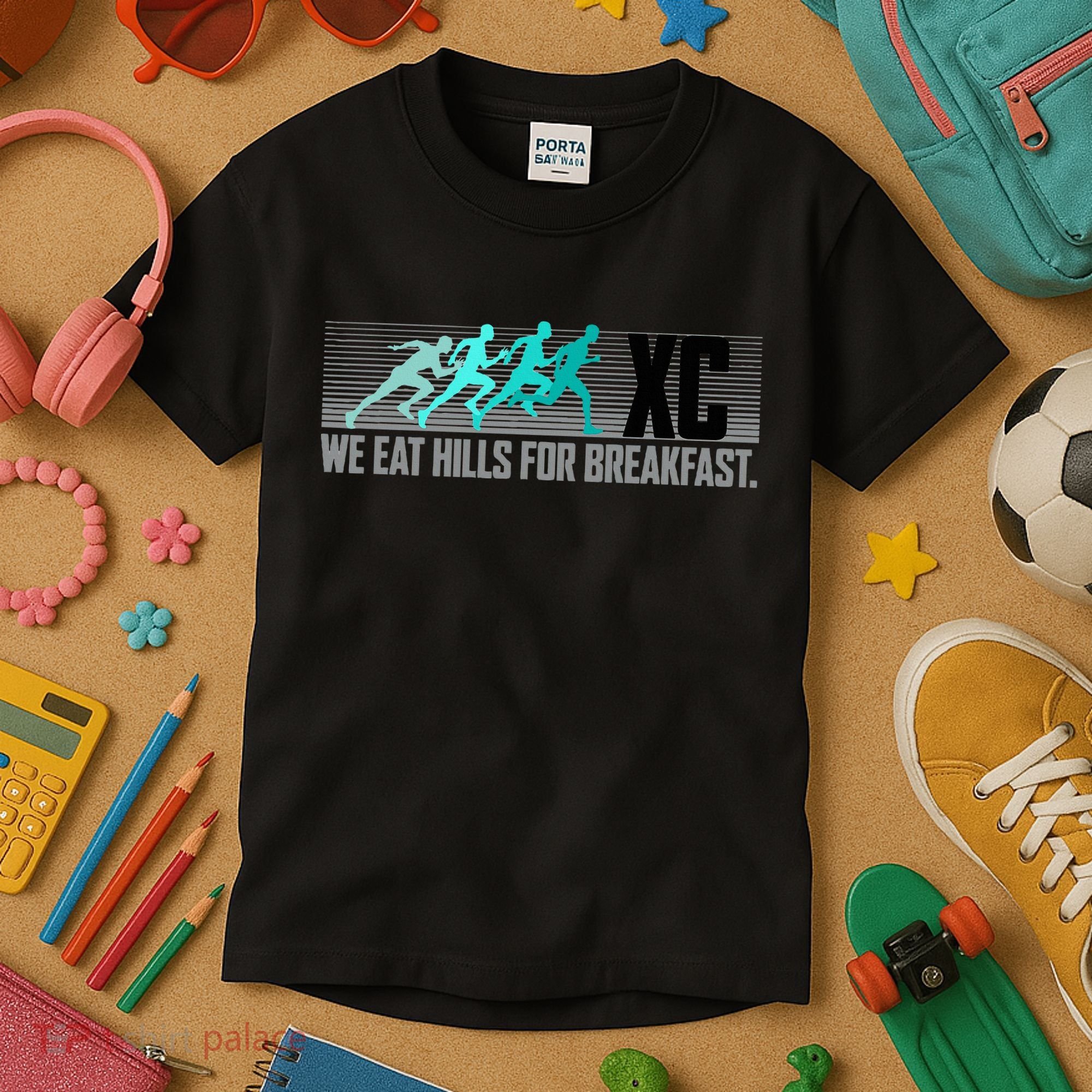 Cross Country Running Kids T-Shirt