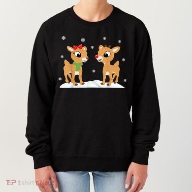 Cute Christmas Reindeers Women's Sweatshirt