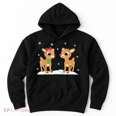 Cute Christmas Reindeers Hoodie