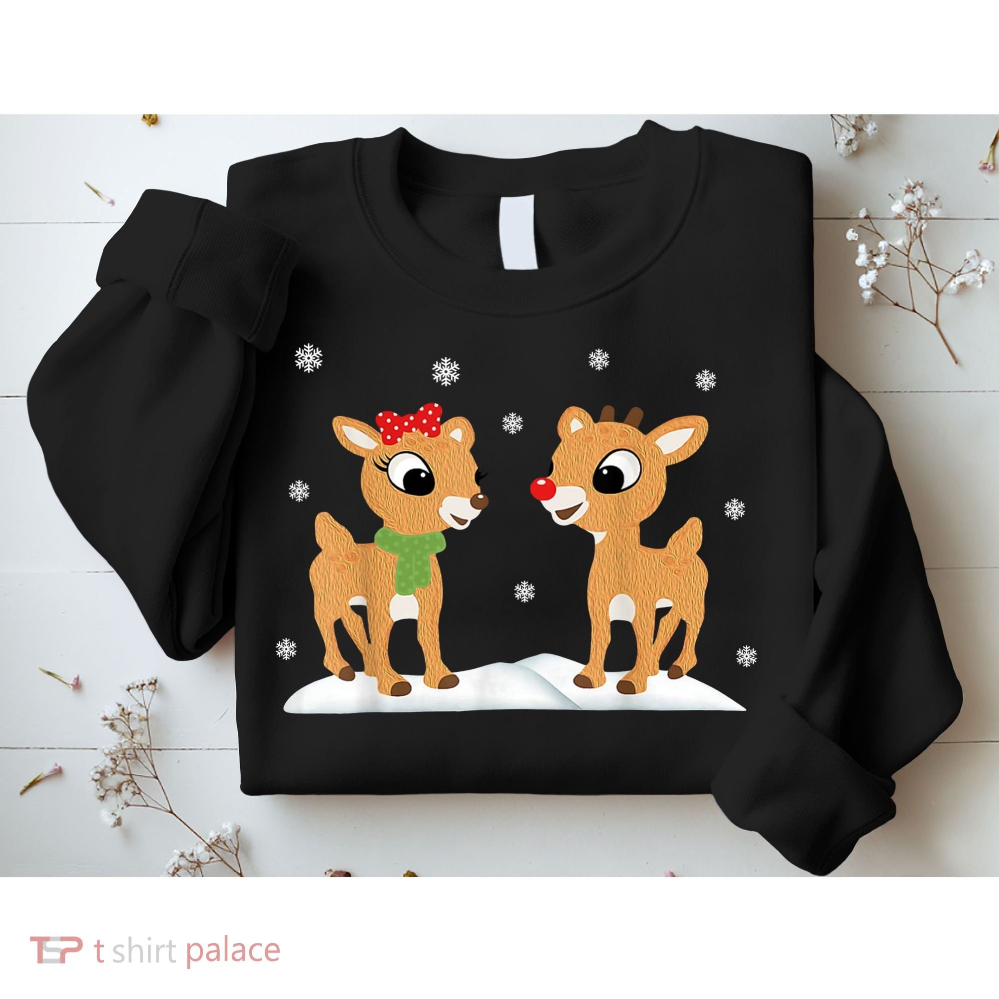 Cute Christmas Reindeers Sweatshirt