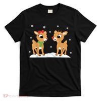Cute Christmas Reindeers T-Shirt thumb 0