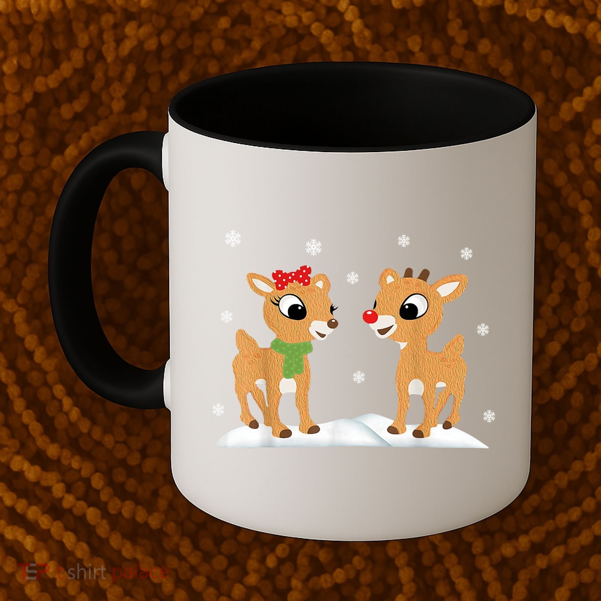 Cute Christmas Reindeers Coffee Mug
