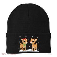 Cute Christmas Reindeers Beanie thumb 0