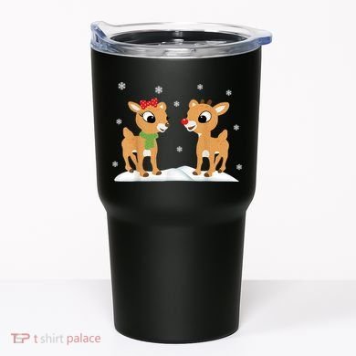 Cute Christmas Reindeers Tumbler