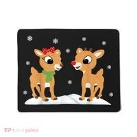 Cute Christmas Reindeers Mousepad thumb 0