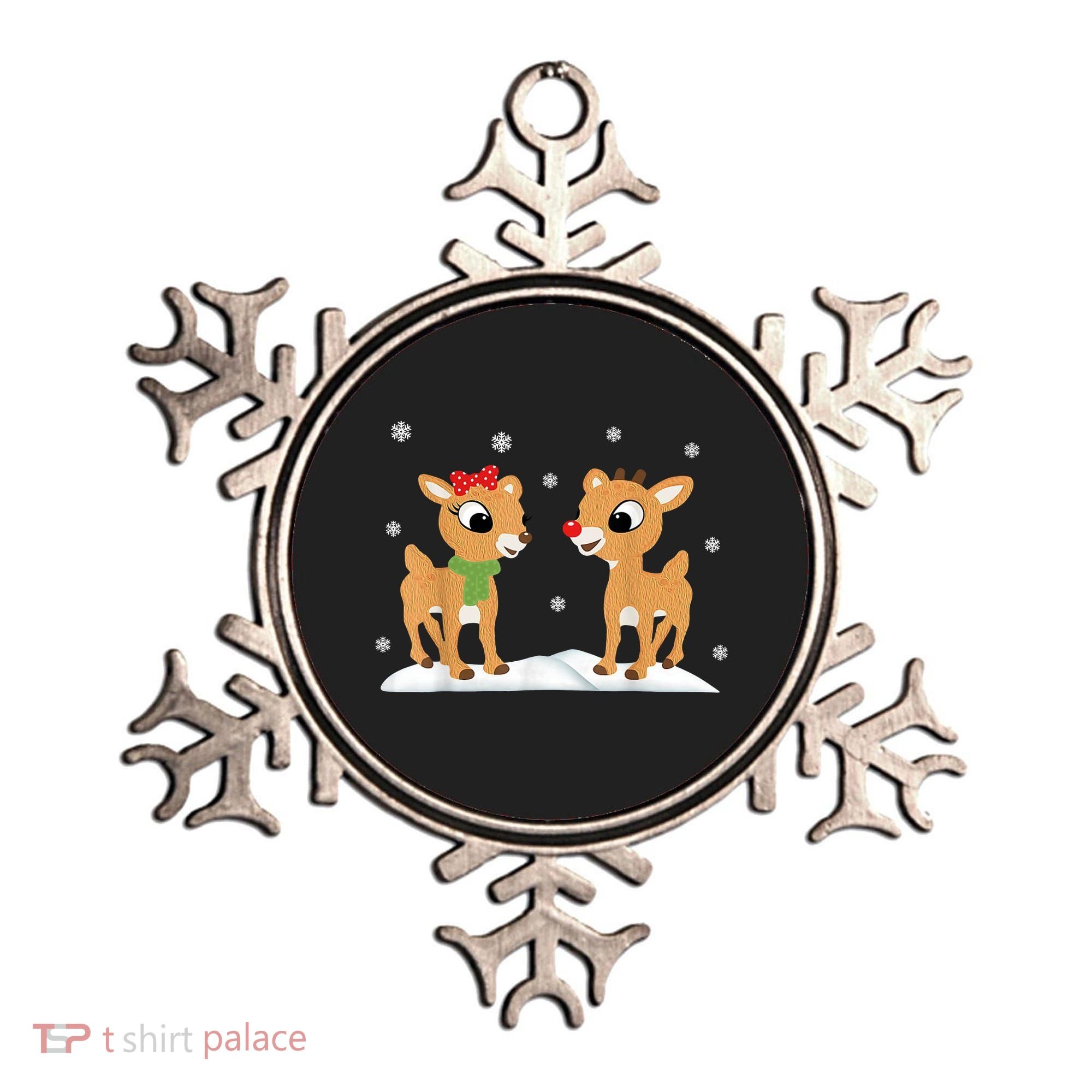 Cute Christmas Reindeers Ornament