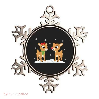 Cute Christmas Reindeers Ornament