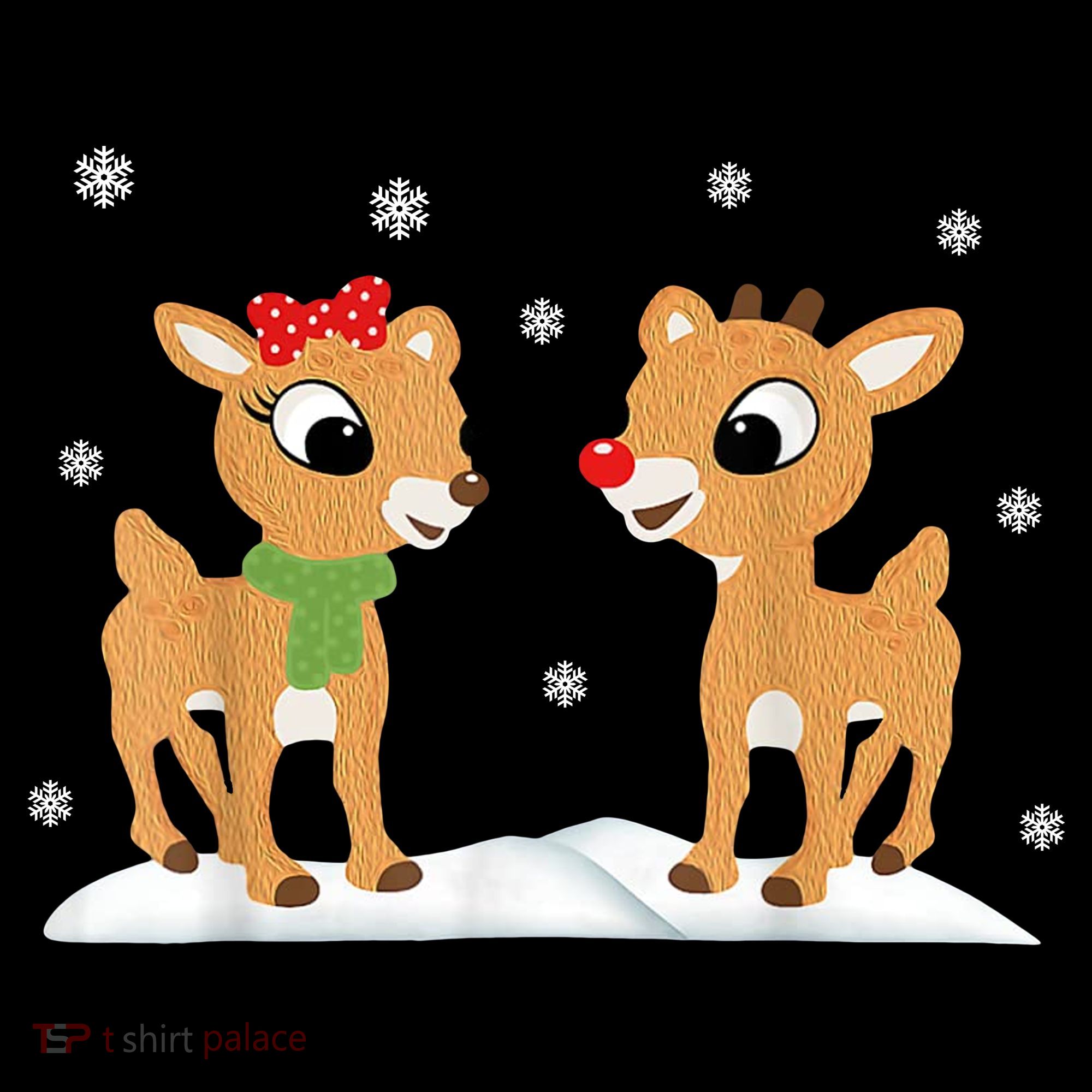 Cute Christmas Reindeers Toddler Hoodie