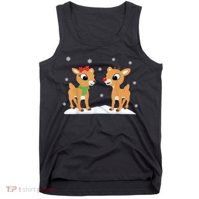 Cute Christmas Reindeers Tank Top