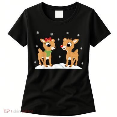 Cute Christmas Reindeers Women's T-Shirt
