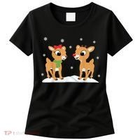 Cute Christmas Reindeers Women's T-Shirt thumb 0