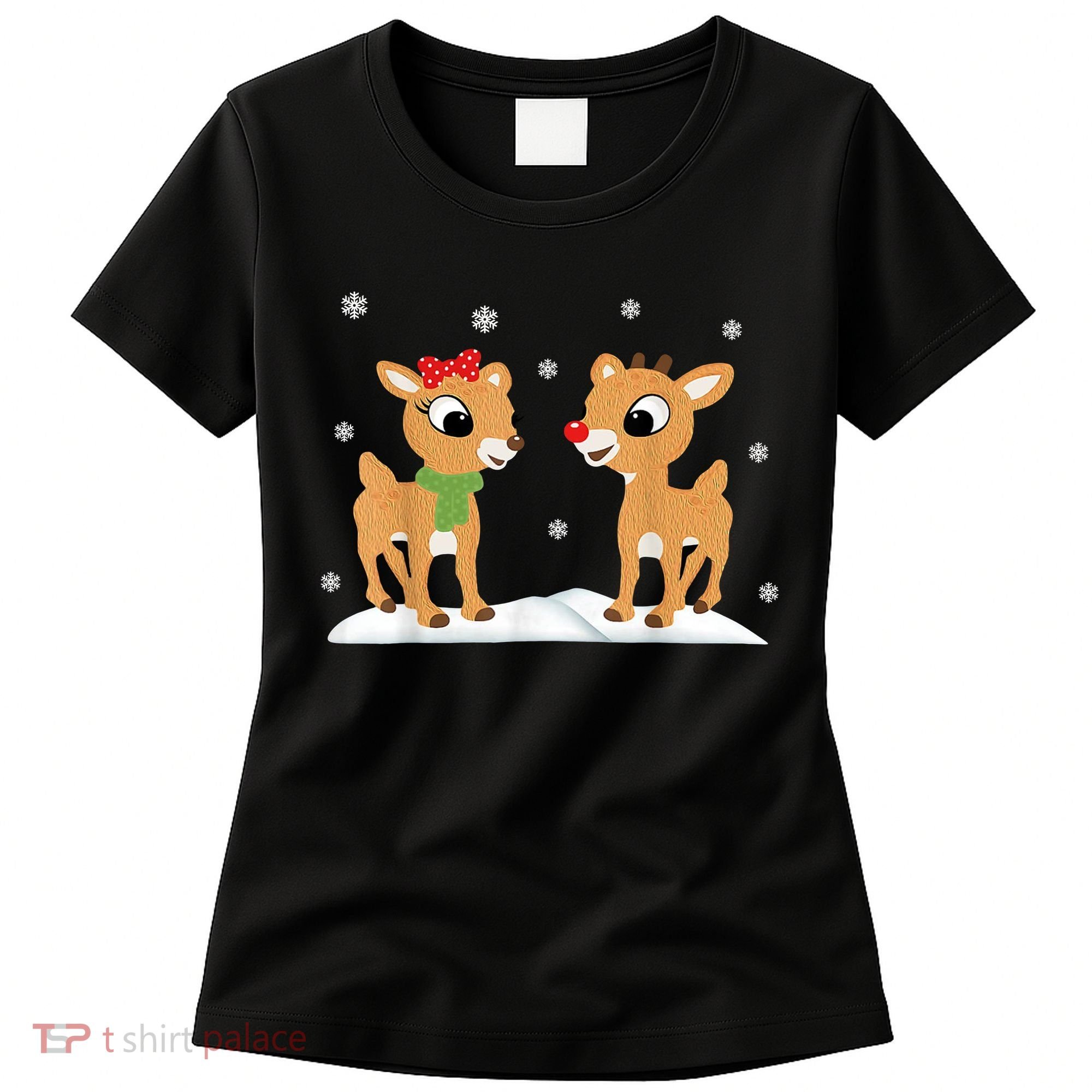 Cute Christmas Reindeers Women's T-Shirt