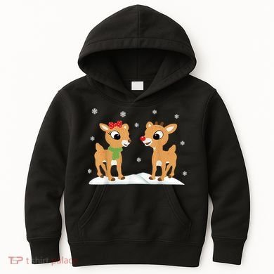 Cute Christmas Reindeers Kids Hoodie