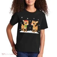 Cute Christmas Reindeers Kids T-Shirt thumb 2
