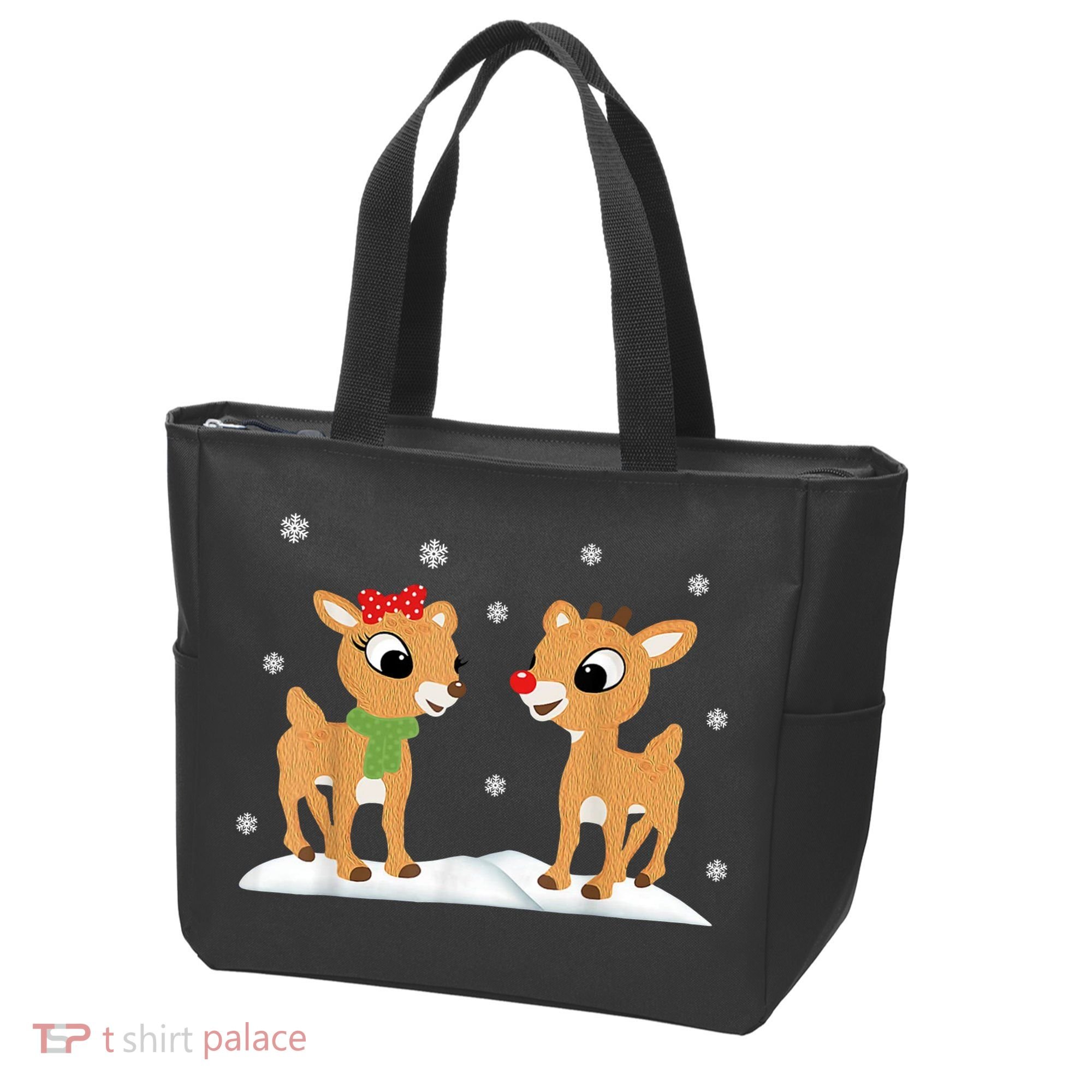 Cute Christmas Reindeers Tote Bag