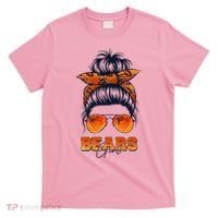 Cute Coquette Retro Bears Girl Messy Bun Bandana Sports Team T-Shirt thumb 0