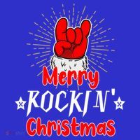 Christmas Cool Rock And Roll Santa Hand Merry Rockin Xmas Funny Gift Sweatshirt thumb 3