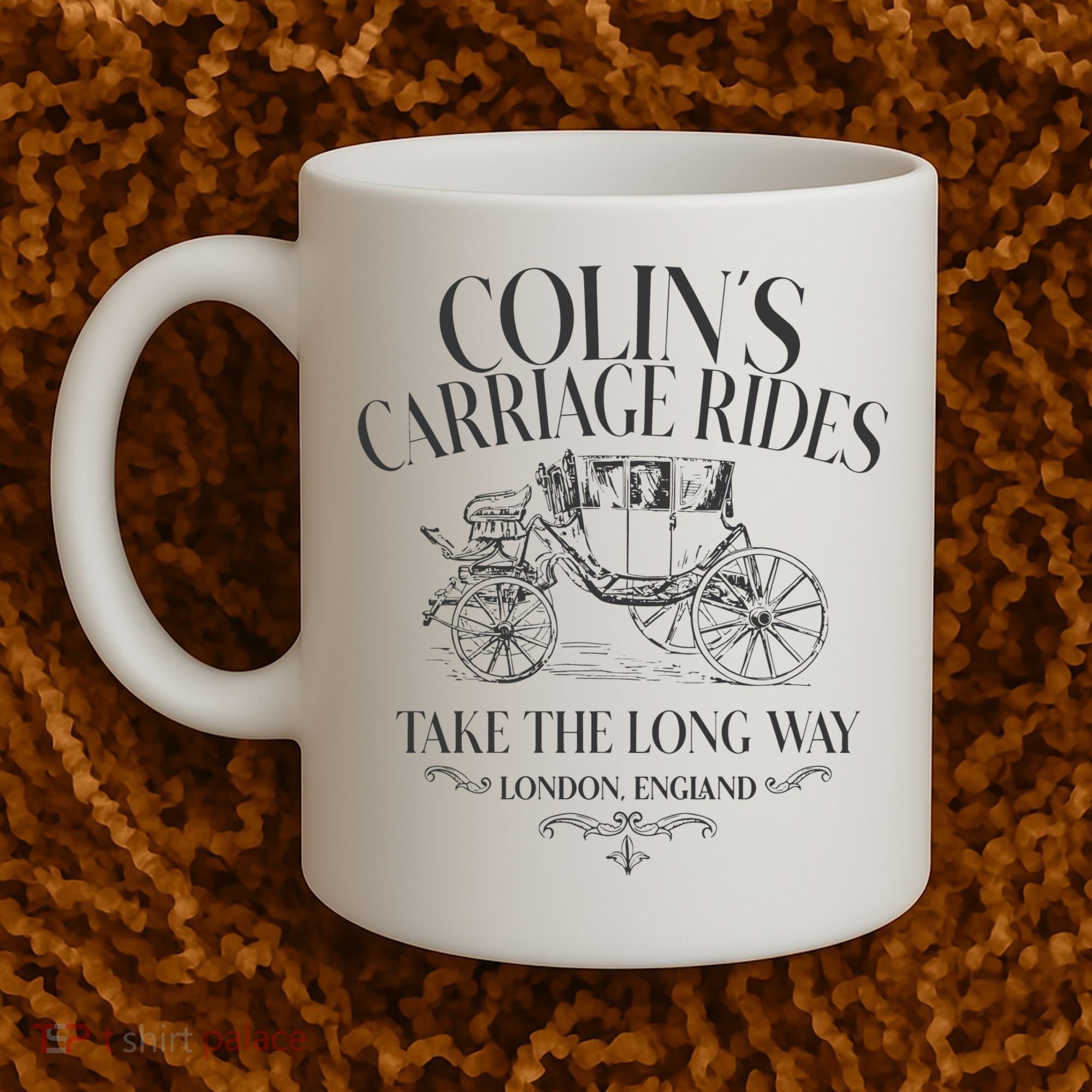 Colins Carriage Rides Take The Long Way Coffee Mug