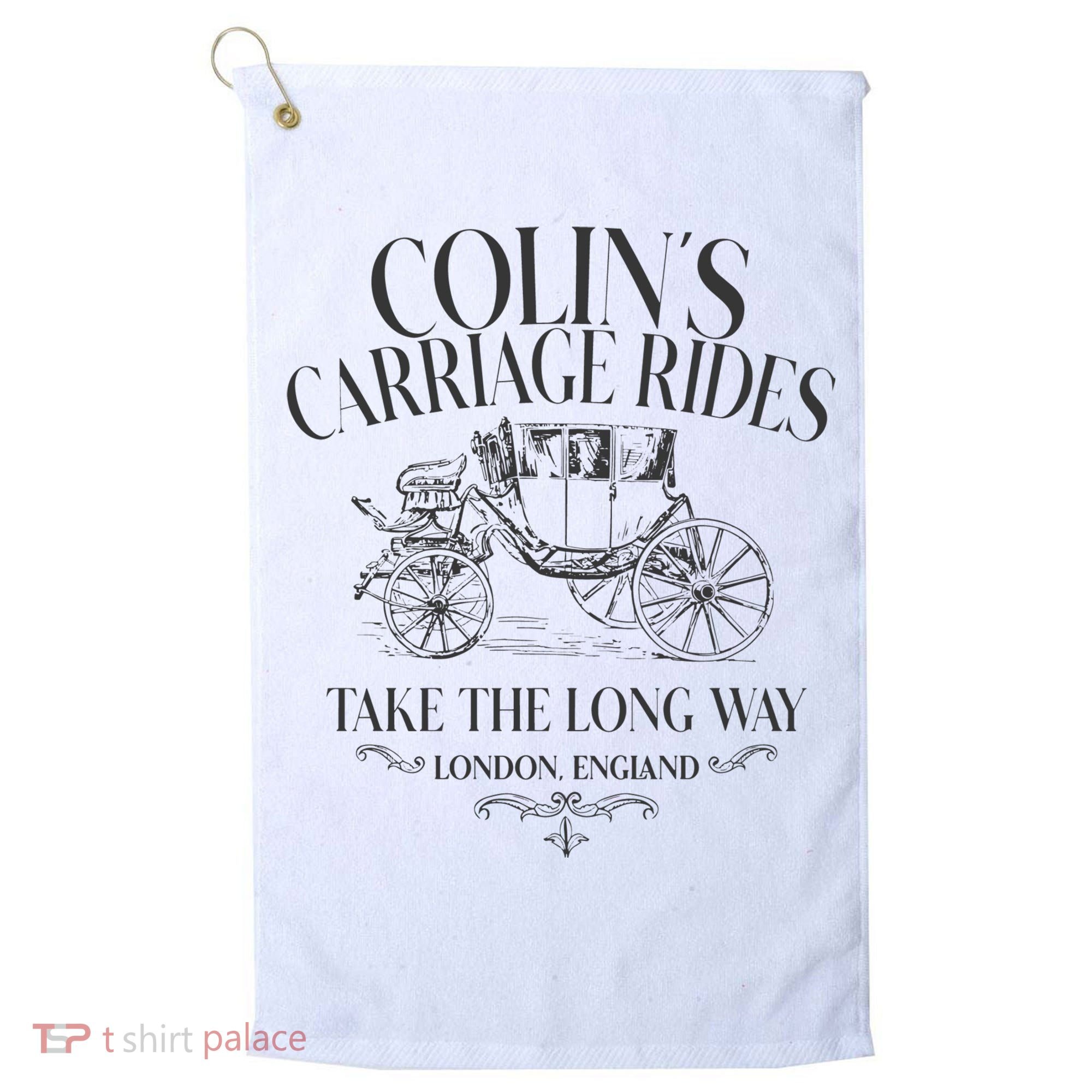 Colins Carriage Rides Take The Long Way Golf Towel