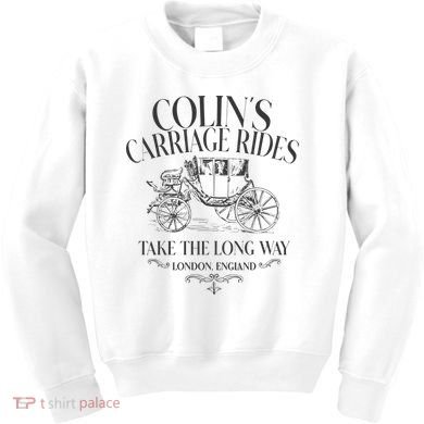 Colins Carriage Rides Take The Long Way Kids Sweatshirt