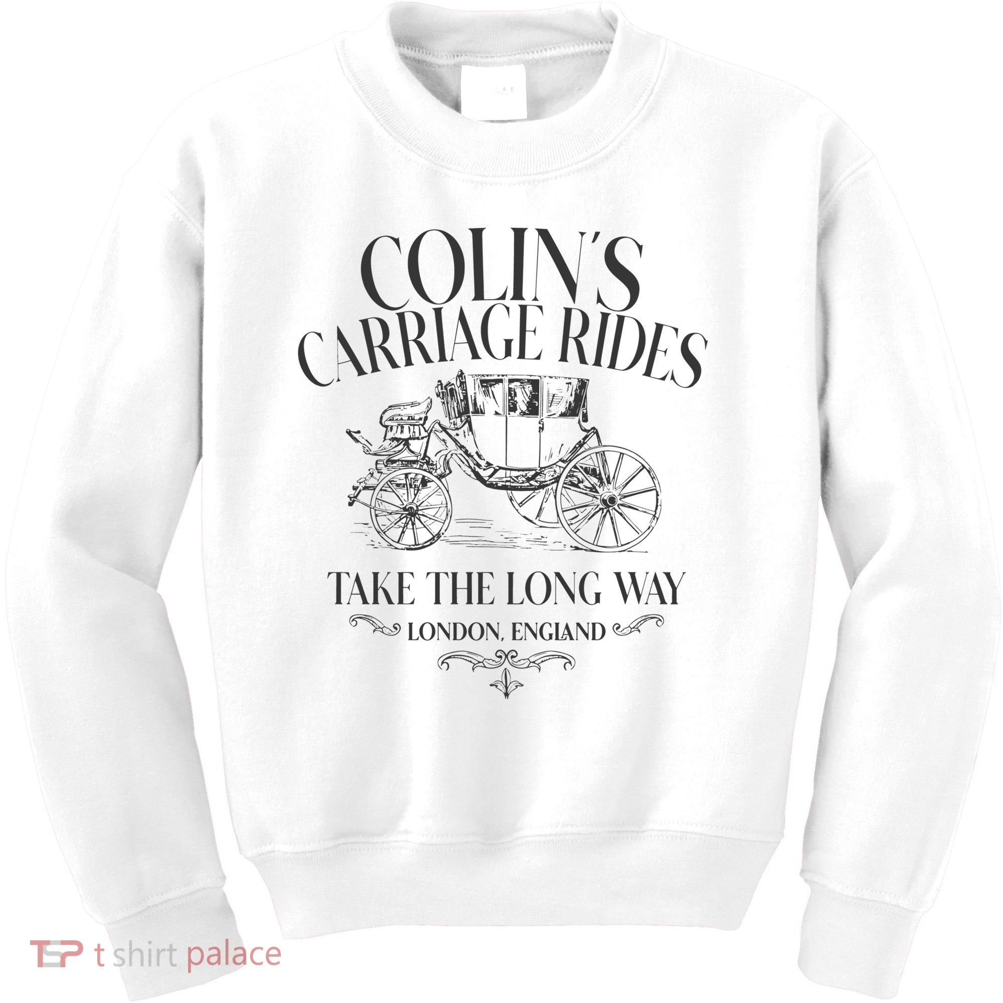 Colins Carriage Rides Take The Long Way Kids Sweatshirt
