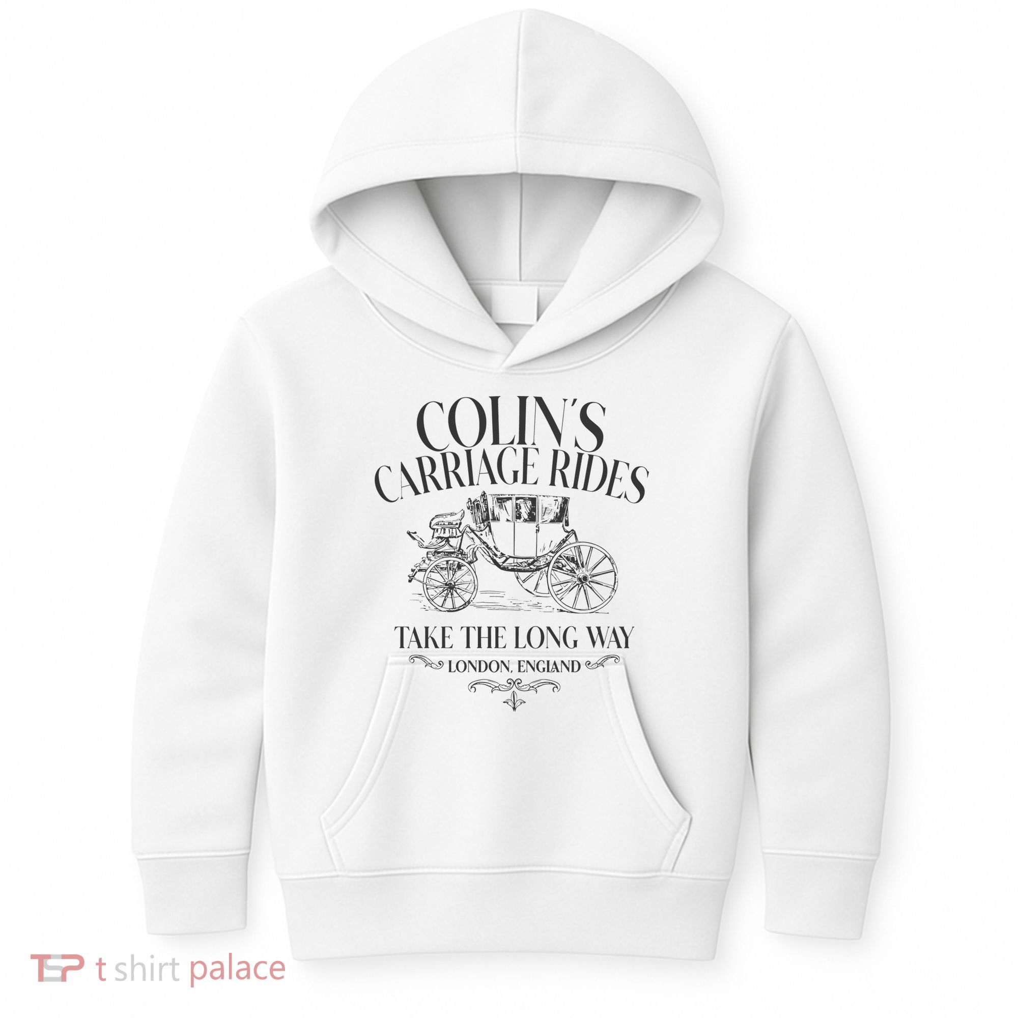 Colins Carriage Rides Take The Long Way Kids Hoodie