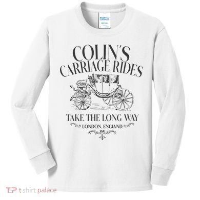 Colins Carriage Rides Take The Long Way Kids Long Sleeve Shirt