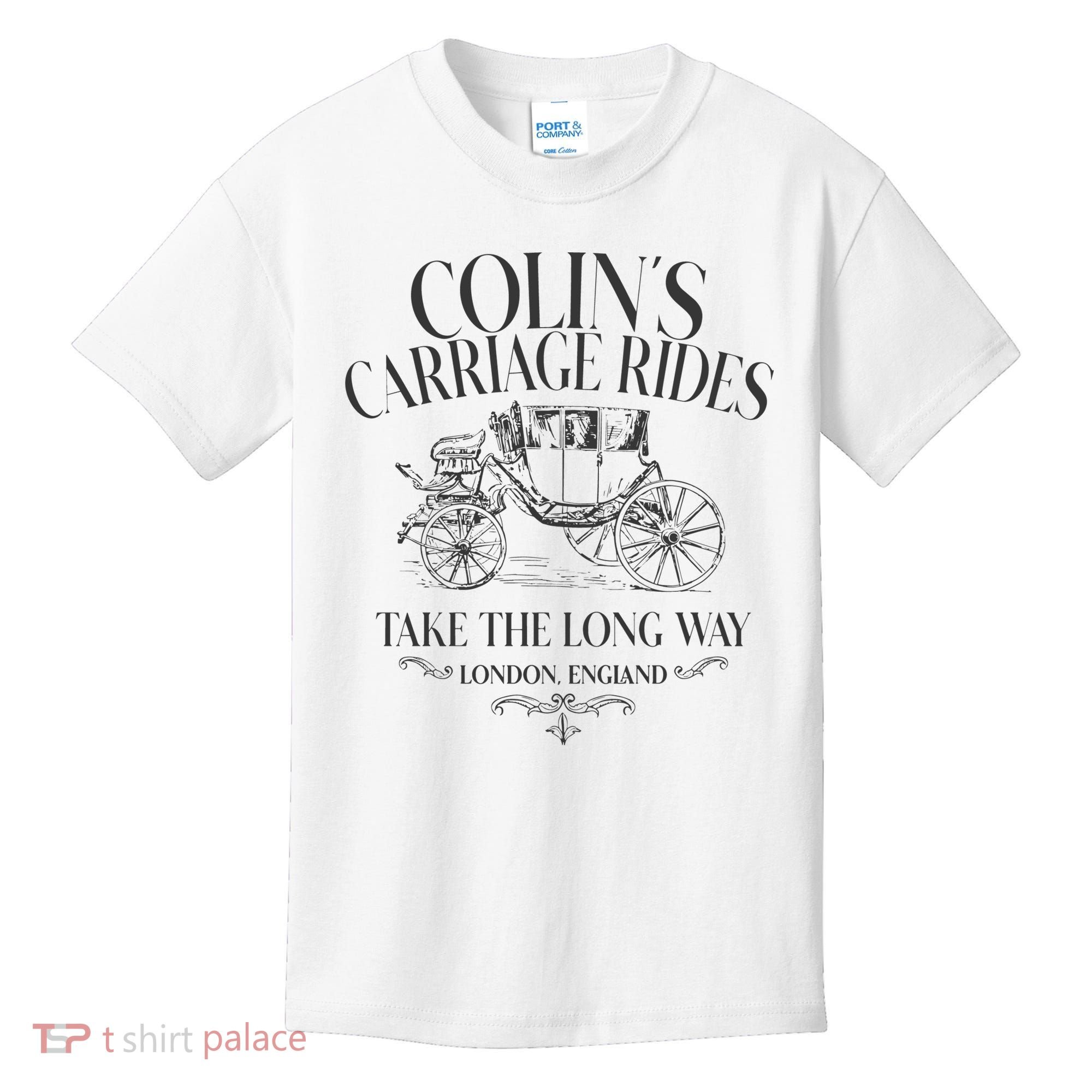 Colins Carriage Rides Take The Long Way Kids T-Shirt