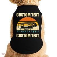 Custom Camper Rv Camping Road Trip Personalize Text Doggie Tank thumb 0