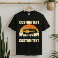 Custom Camper Rv Camping Road Trip Personalize Text T-Shirt thumb 2