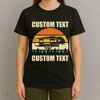 Custom Camper Rv Camping Road Trip Personalize Text T-Shirt thumb 4