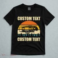 Custom Camper Rv Camping Road Trip Personalize Text T-Shirt thumb 5