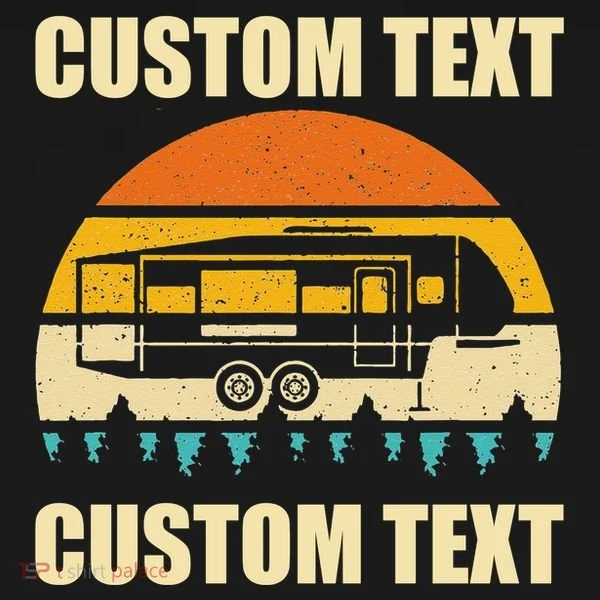 Custom Camper Rv Camping Road Trip Personalize Text Bucket Hat