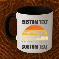 Custom Camper Rv Camping Road Trip Personalize Text Coffee Mug thumb 2
