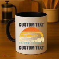 Custom Camper Rv Camping Road Trip Personalize Text Coffee Mug thumb 4