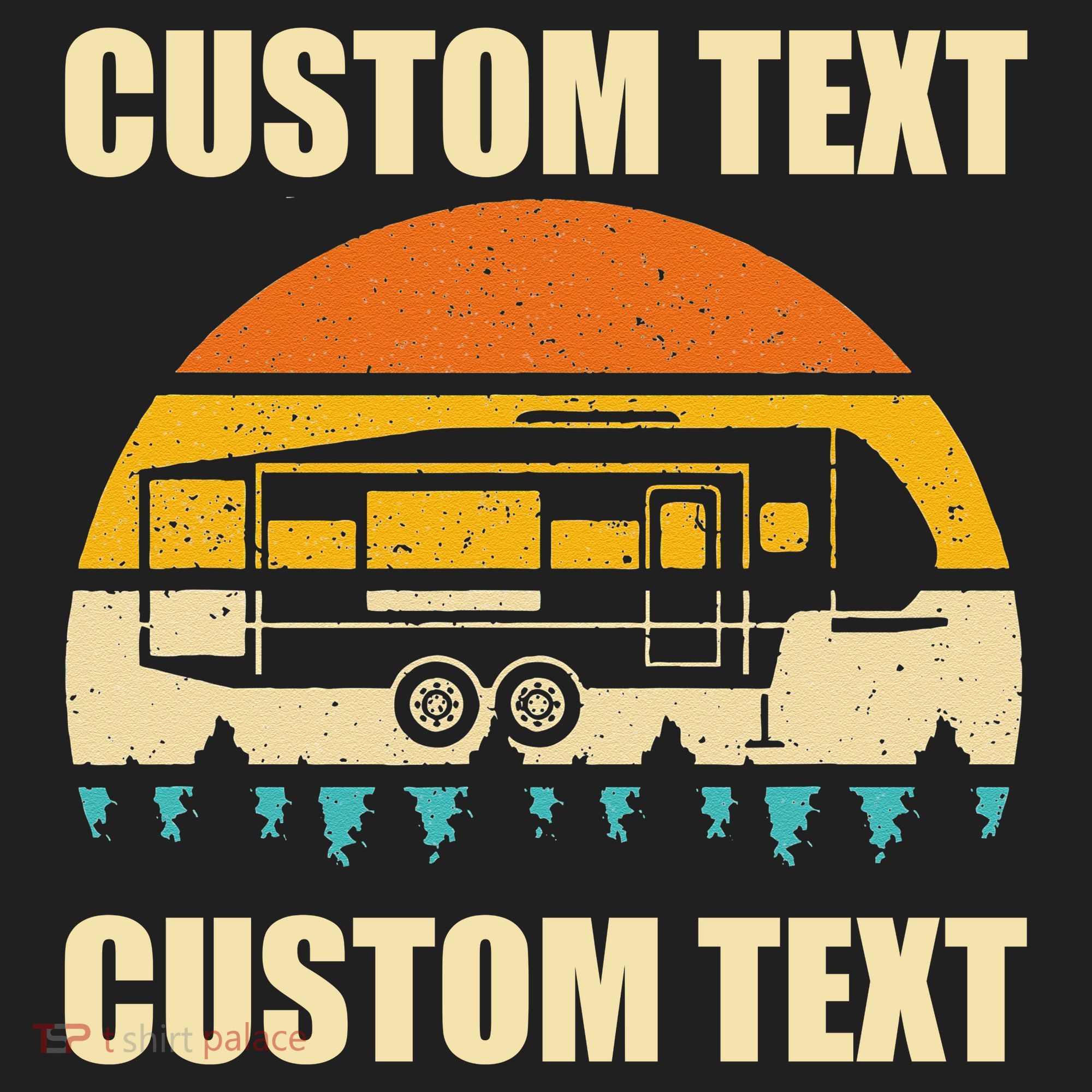 Custom Camper Rv Camping Road Trip Personalize Text Beanie