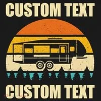 Custom Camper Rv Camping Road Trip Personalize Text Women's Hoodie thumb 2