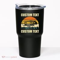 Custom Camper Rv Camping Road Trip Personalize Text Tumbler thumb 0