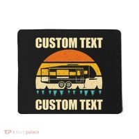 Custom Camper Rv Camping Road Trip Personalize Text Mousepad thumb 0