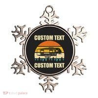 Custom Camper Rv Camping Road Trip Personalize Text Ornament thumb 0