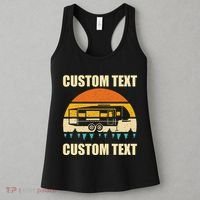Custom Camper Rv Camping Road Trip Personalize Text Women's Tank Top thumb 3