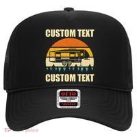 Custom Camper Rv Camping Road Trip Personalize Text Hat thumb 0